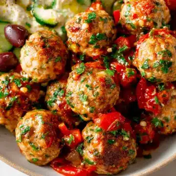 Mediterranean Chicken Meatballs