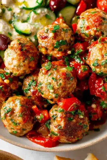 Mediterranean Chicken Meatballs
