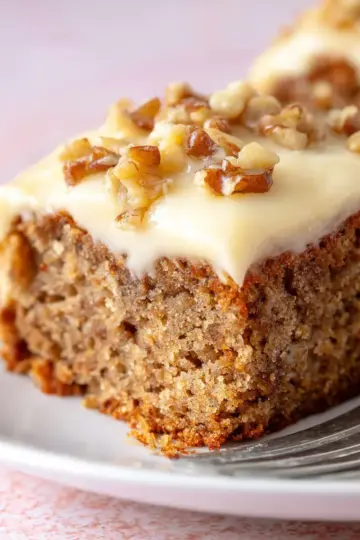 Banana Walnut Snack Cake