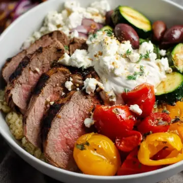 Mediterranean Tri-Tip Steak Bowl