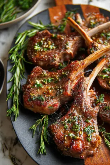 Garlic Rosemary Lamb Chops