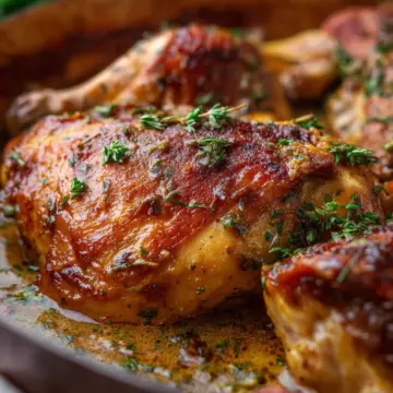 French Mustard Chicken (Poulet à la Moutarde)