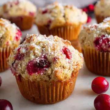 Cranberry Ricotta Muffins