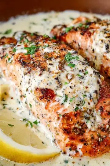Baked Boursin Salmon