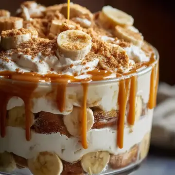 Biscoff Banana Pudding with Caramel