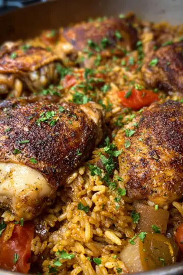 One Pot Chicken and Dirty Rice