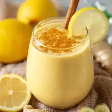 Banana Lemon Ginger Smoothie With Turmeric