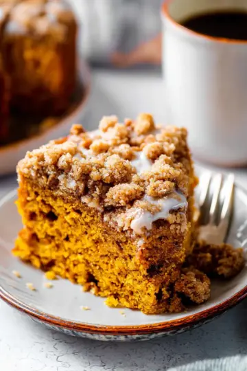 Pumpkin Coffee Cake with Crumb Topping