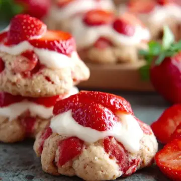 Easy Strawberry Shortcake Cookies