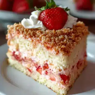 Strawberry Crunch Cake
