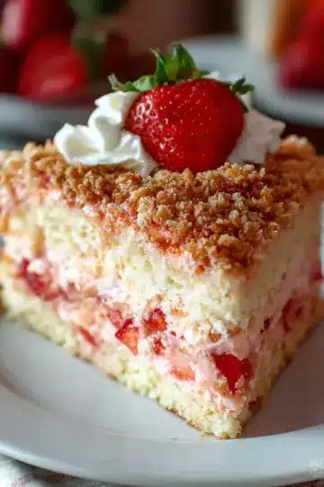Strawberry Crunch Cake