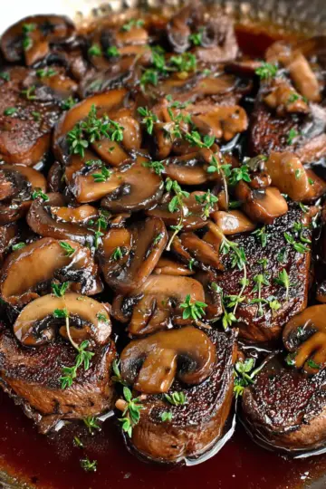 Red Wine Mushroom Sauce for Steak