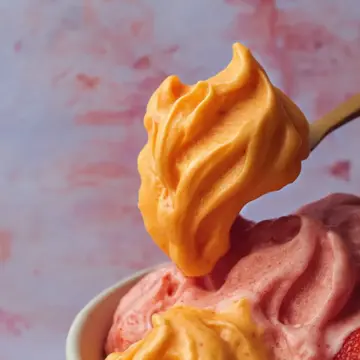 Mango Strawberry Sherbet