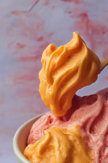 Mango Strawberry Sherbet