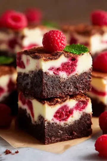 Raspberry Cheesecake Brownies