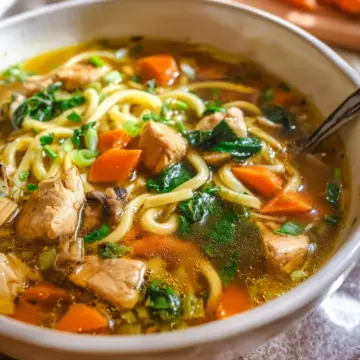 Ginger Chicken Noodle Soup