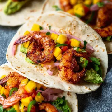 Spicy Shrimp Tacos With Mango Salsa