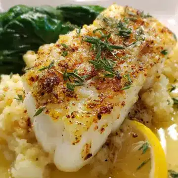 Lemon Garlic Butter Baked Cod