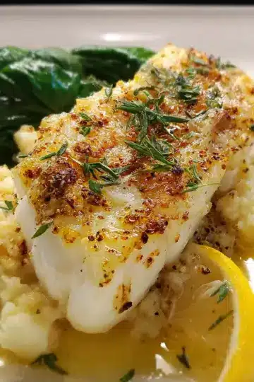 Lemon Garlic Butter Baked Cod