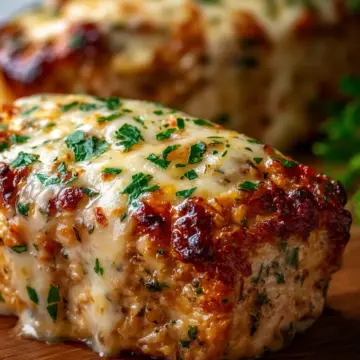 Garlic Parmesan Chicken Meatloaf