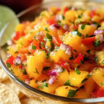 Peach Mango Salsa