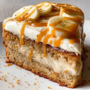 Salted Caramel Banana Cake