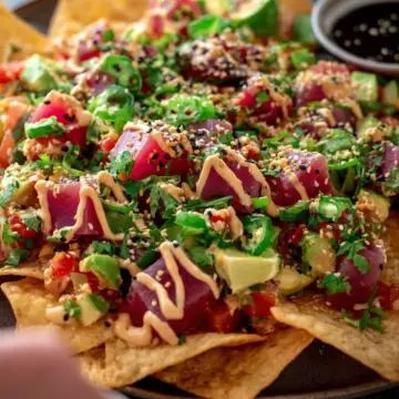 Tuna Poke Nachos