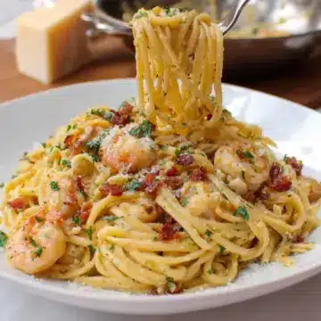 Shrimp Carbonara