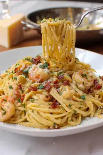 Shrimp Carbonara
