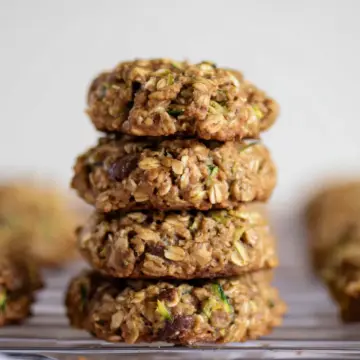 Healthy Zucchini Oatmeal Cookies