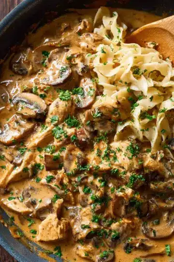 Creamy Chicken Stroganoff