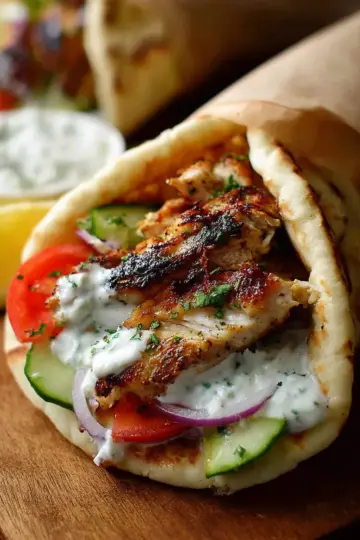 Greek Chicken Gyros