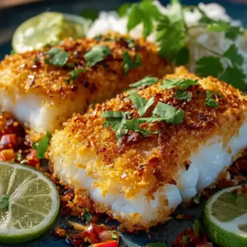 Tropical Paradise Coconut Crusted Fish Fillets: A Taste of the Tropics