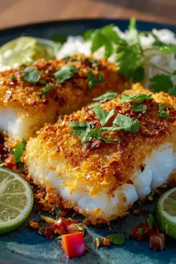 Tropical Paradise Coconut Crusted Fish Fillets: A Taste of the Tropics