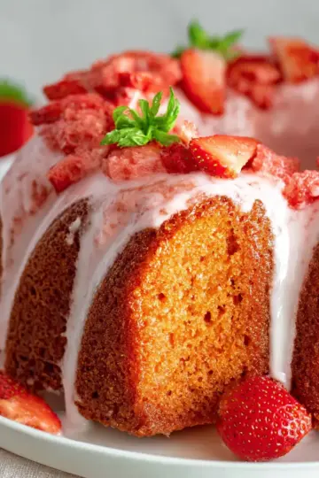 Strawberry Bundt Cake