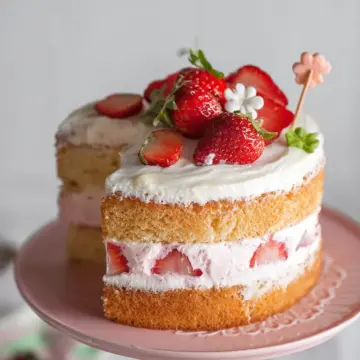 Strawberry Cream Cake