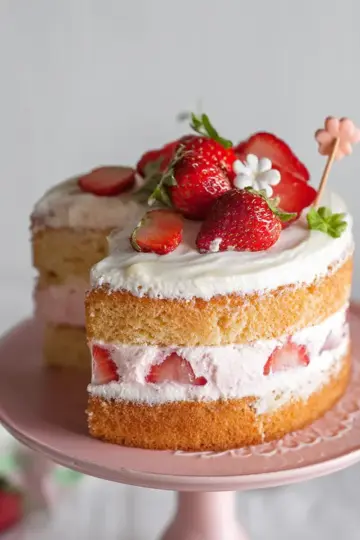 Strawberry Cream Cake