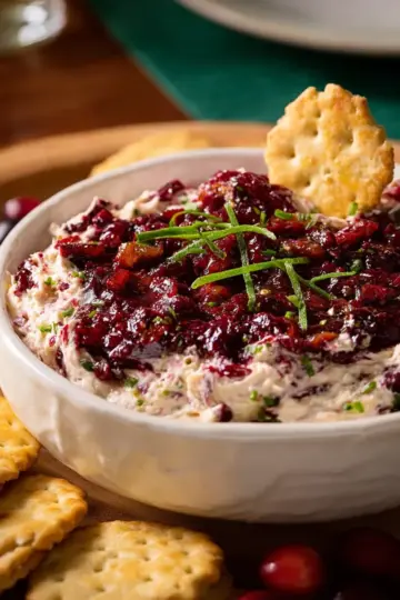 Cranberry Jalapeno Cream Cheese Dip