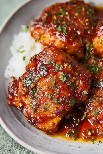 Honey Garlic Chicken Thighs