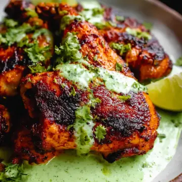 Peruvian Chicken with Green Sauce