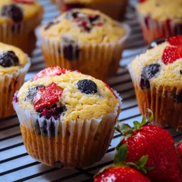Strawberry Blueberry Muffins