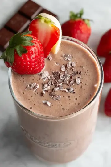 Chocolate Strawberry Banana Smoothie