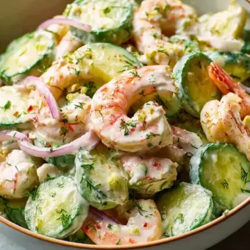 Creamy Cucumber Shrimp Salad