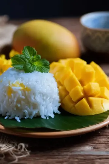 La recette facile et gourmande pour cuisiner un mango sticky rice (riz gluant à la mangue)