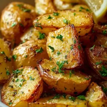 Crispy Lemon Greek Potatoes Recipe – Authentic Flavor Delight