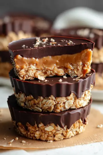 No Bake Peanut Butter Oat Cups