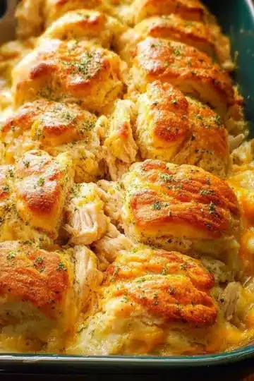 Chicken Biscuit Casserole
