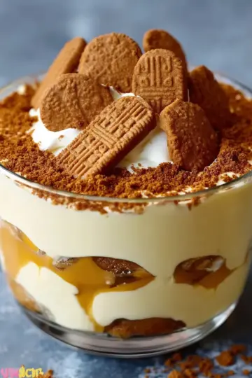 Biscoff Banana Pudding With Caramel Cookie Flavor