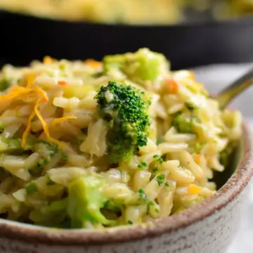 Broccoli Cheddar Orzo