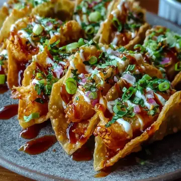 Homemade Chicken Wonton Tacos